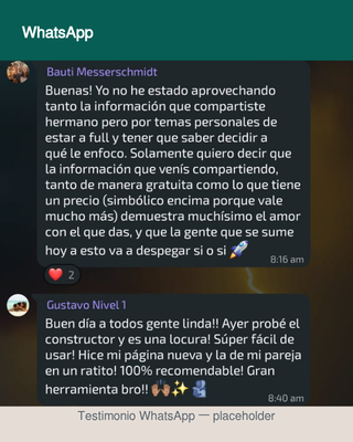 Testimonio de cliente
